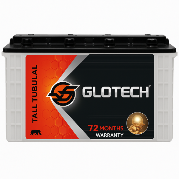 GLOTECH GTB300 300Ah Tall Tubular Battery with 72*Month Warranty Tubular Inverter Battery Gold Series (300Ah)