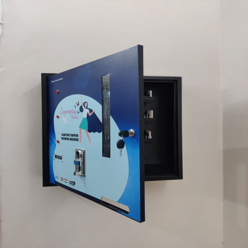 Carefree Automatic Sanitary Napkin Vending Machine (Coin Operated, Capacity – 100 Pads)